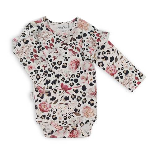 gugguu-print-frilla-bodysuit-leo-flower-ozbaby-fi-verkkokauppa