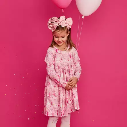 Muumi Kirsikankukka Mekko liila lapsella. - Hameet ja mekot - 72587022 - 2